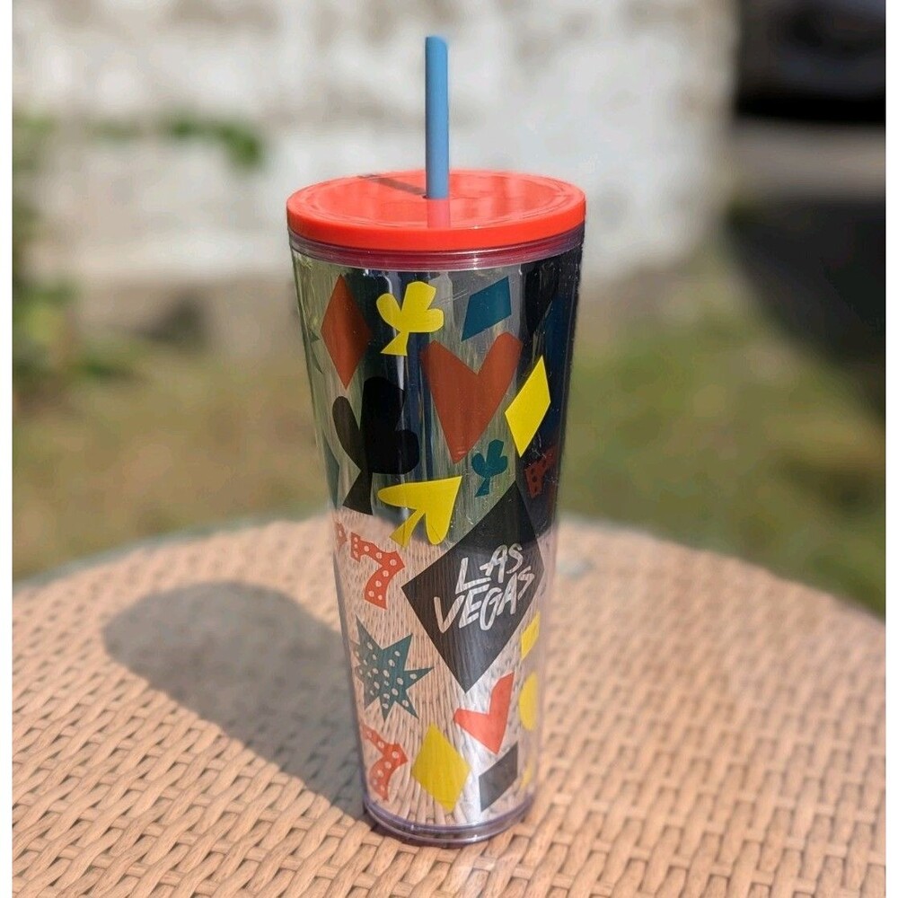 Rare STARBUCKS Las Vegas 777 24 fl oz Venti‎ Cold Cup Tumbler